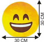 KIK Polštář smajlík Emoji I 30x30cm