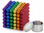 Verk NeoCube 3mm 216 magnetov farebné BOX