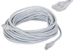 Verk 13129 Sieťový kábel RJ45, CAT6, 10 m šedý