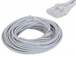 Verk 13131 Sieťový kábel RJ45, CAT6, 20 m šedý