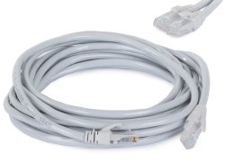 Verk 13133 Sieťový kábel RJ45, CAT6, 5 m šedý