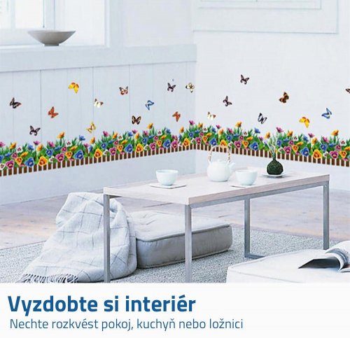 GFT Nálepky na okno - farebné kvetinky