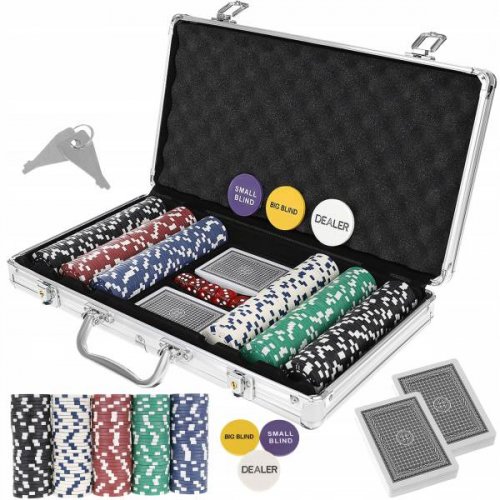 ISO 9554 Poker set 300 žetonů HQ bazar