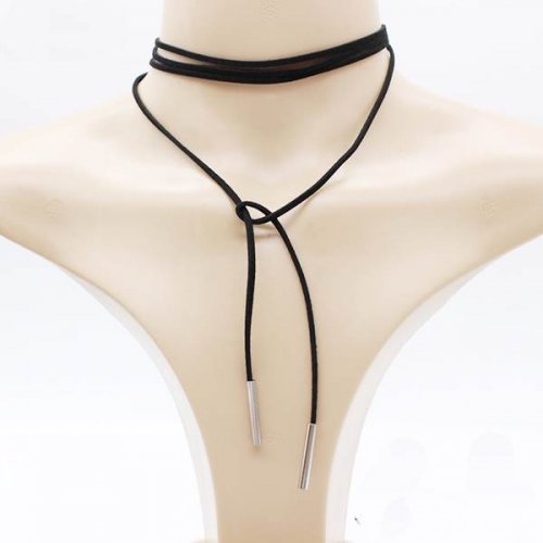 Retro choker na krk černý