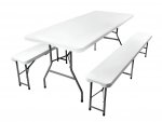 Gardlov 3257 Pivný set plastový skladací 180 cm biela