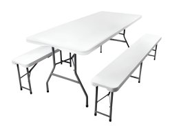 Gardlov 3257 Pivní set plastový skládací 180 cm bílá