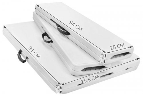 Gardlov 3257 Pivný set plastový skladací 180 cm biela