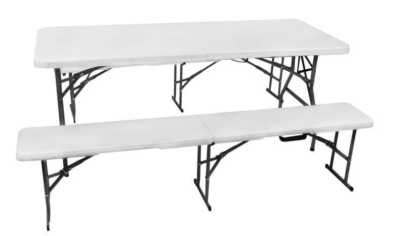 Gardlov 3257 Pivní set plastový skládací 180 cm bílá