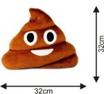 KIK Polštář Poop Emoji I 32x32cm