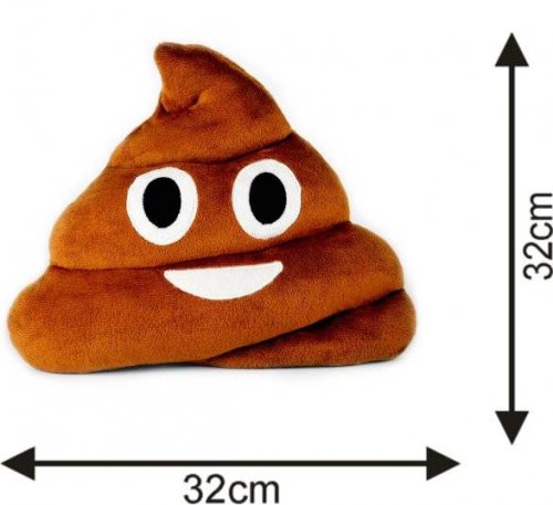 KIK Vankúš Poop Emoji Aj 32x32cm