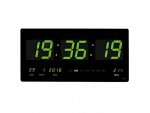 GGV 3752 LED digitálne nástenné hodiny 45 x 22 cm zelené