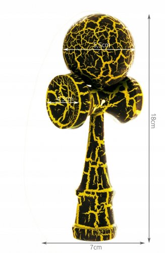 ISO Kendama - vonkajšia hra žltá