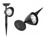 APT Zahradní solární LED reflektor se 3 LED diodami 1 ks