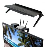 APT Závesná polička na TV, monitor 30 x 11 cm čierna