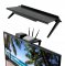 APT Závěsná polička na TV, monitor 30 x 11 cm černá