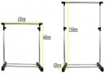 APT Nastavitelný věšák na oděvy 64 - 116 cm
