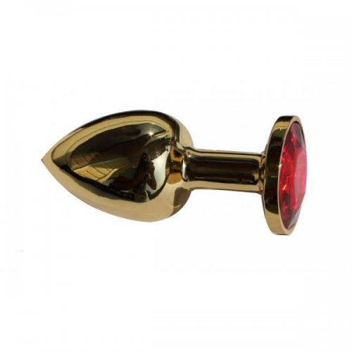 Sensual Análny kolík kovový s kryštálom Gold Edition