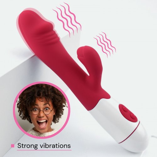 Sensual W25-3 Vibrátor na G-Bod 19 cm růžová