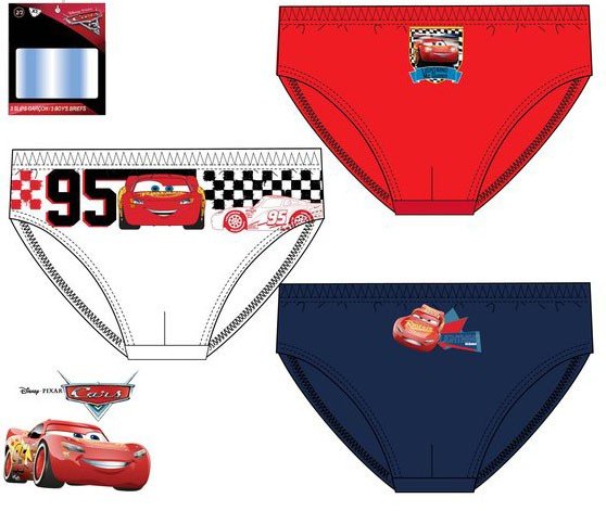 Javoli Chlapčenské slipy Disney Cars 4/5 3 ks