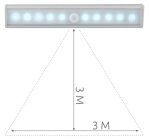 Izoxis LED osvětlení s pohybovým senzorem 10LED, 4x AAA