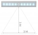 Izoxis LED osvetlenie s pohybovým senzorom 10LED, 4x AAA