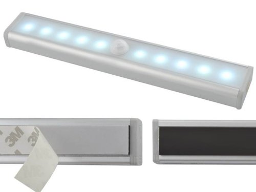 Izoxis LED osvětlení s pohybovým senzorem 10LED, 4x AAA