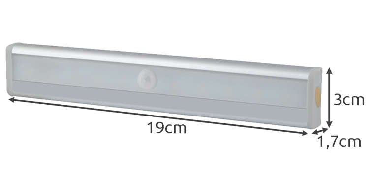 Izoxis LED osvětlení s pohybovým senzorem 10LED, 4x AAA