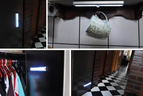 Izoxis LED osvětlení s pohybovým senzorem 10LED, 4x AAA