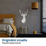 GFT Zrcadlová samolepka na zeď - jelen