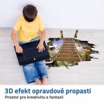 GFT 3D samolepky na podlahu - priepasť