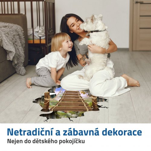 GFT 3D samolepky na podlahu - priepasť