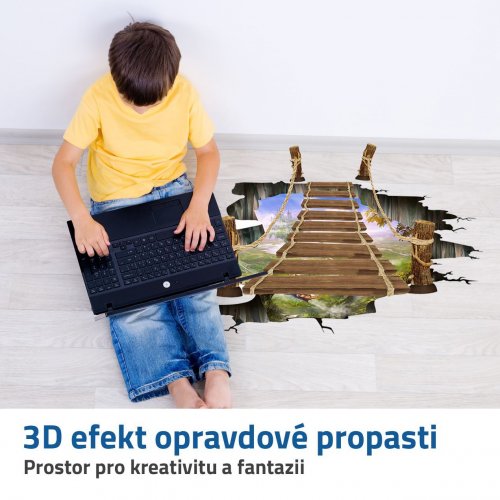 GFT 3D samolepky na podlahu - priepasť