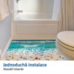 GFT 3D samolepky na podlahu - pláž