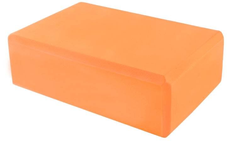 ISO Pěnová kostka na jógu 23x15x7.4cm - oranžová