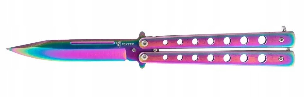 Pronett XJ3767 Nôž Motýlik neon