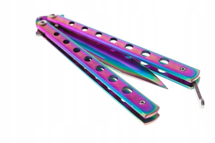 Pronett XJ3767 Nôž Motýlik neon