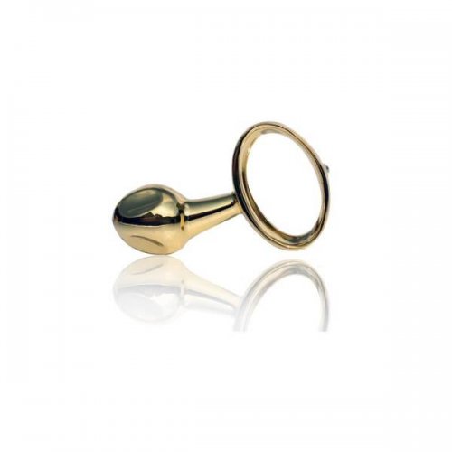 Sensual Anal plug grooves gold 10 cm