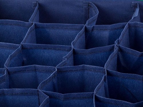 Verk 15393 Organizer do zásuvky na prádlo 24 přihrádek modrý