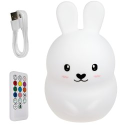 Izoxis Noční lampička na dálkové ovládání zajíček