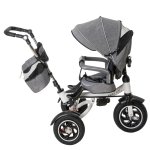 Trike FIX KX6628 Trojkolka s vodiacou tyčou šedá