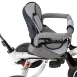 Trike FIX KX6628 Trojkolka s vodiacou tyčou šedá
