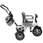 Trike FIX KX6628 Trojkolka s vodiacou tyčou šedá