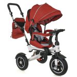 Trike FIX KX6628 Trojkolka s vodiacou tyčou červená