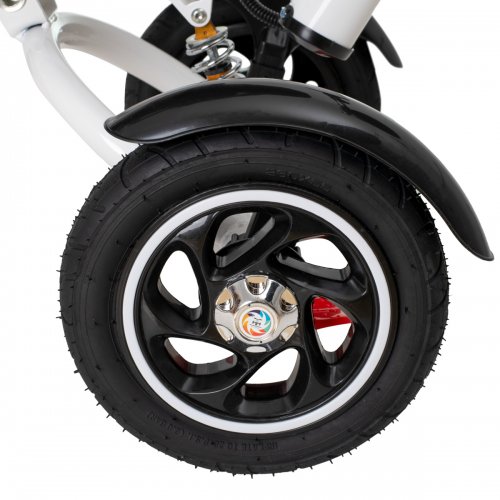 Trike FIX KX6628 Trojkolka s vodiacou tyčou červená