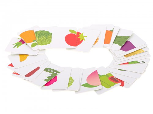 KIK Puzzle v plechovej krabičke ovocie, zelenina