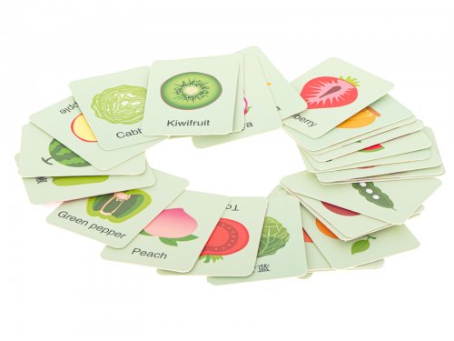 KIK Puzzle v plechovej krabičke ovocie, zelenina