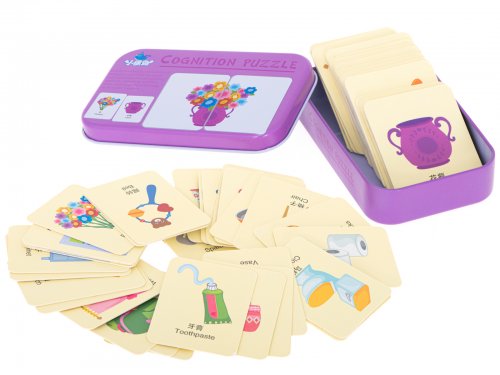 KIK Puzzle v plechovej krabičke predmety