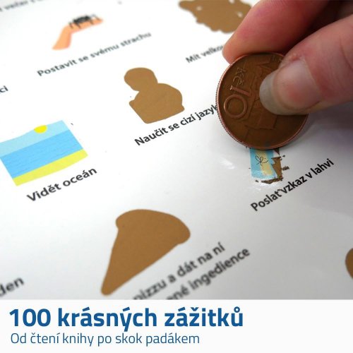 GFT Stírací plakát - 100 věcí co musíte zažít