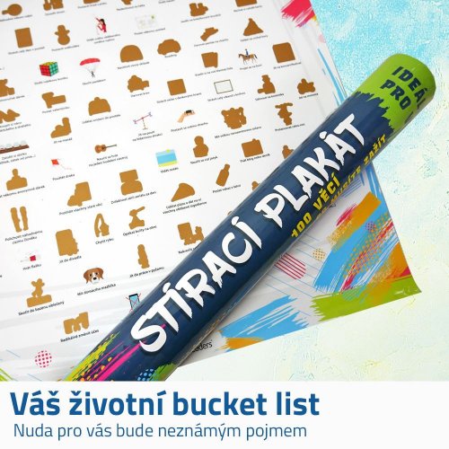 GFT Stírací plakát - 100 věcí co musíte zažít