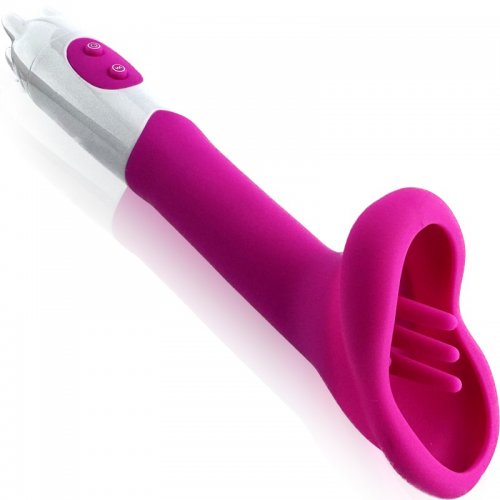 Sensual Vibrátor Womens Oral Brush 19 cm růžová